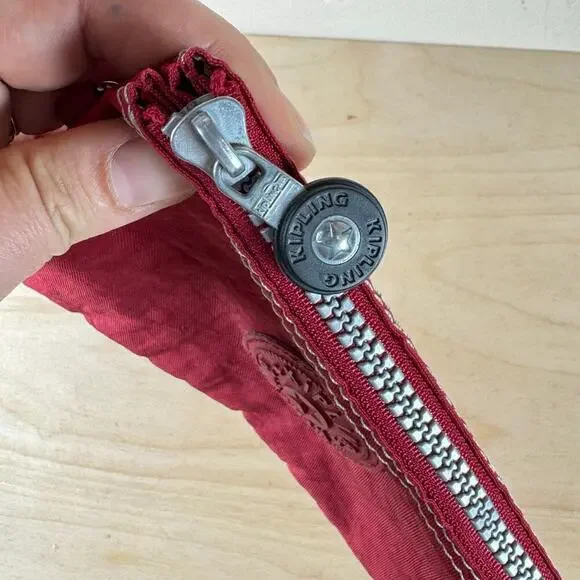 Kipling Creativity Pouch Red Storage 3 compartment - Picture 2 of 11